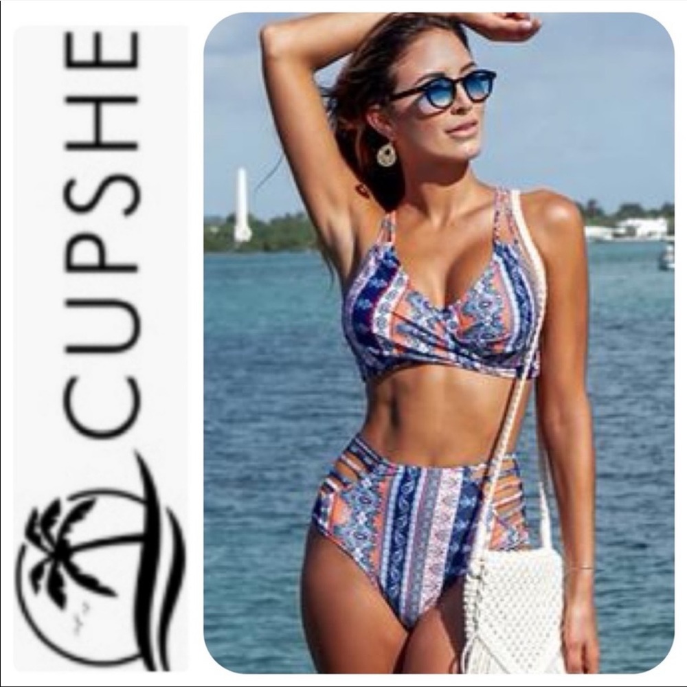 Cupshe high waisted bikini set